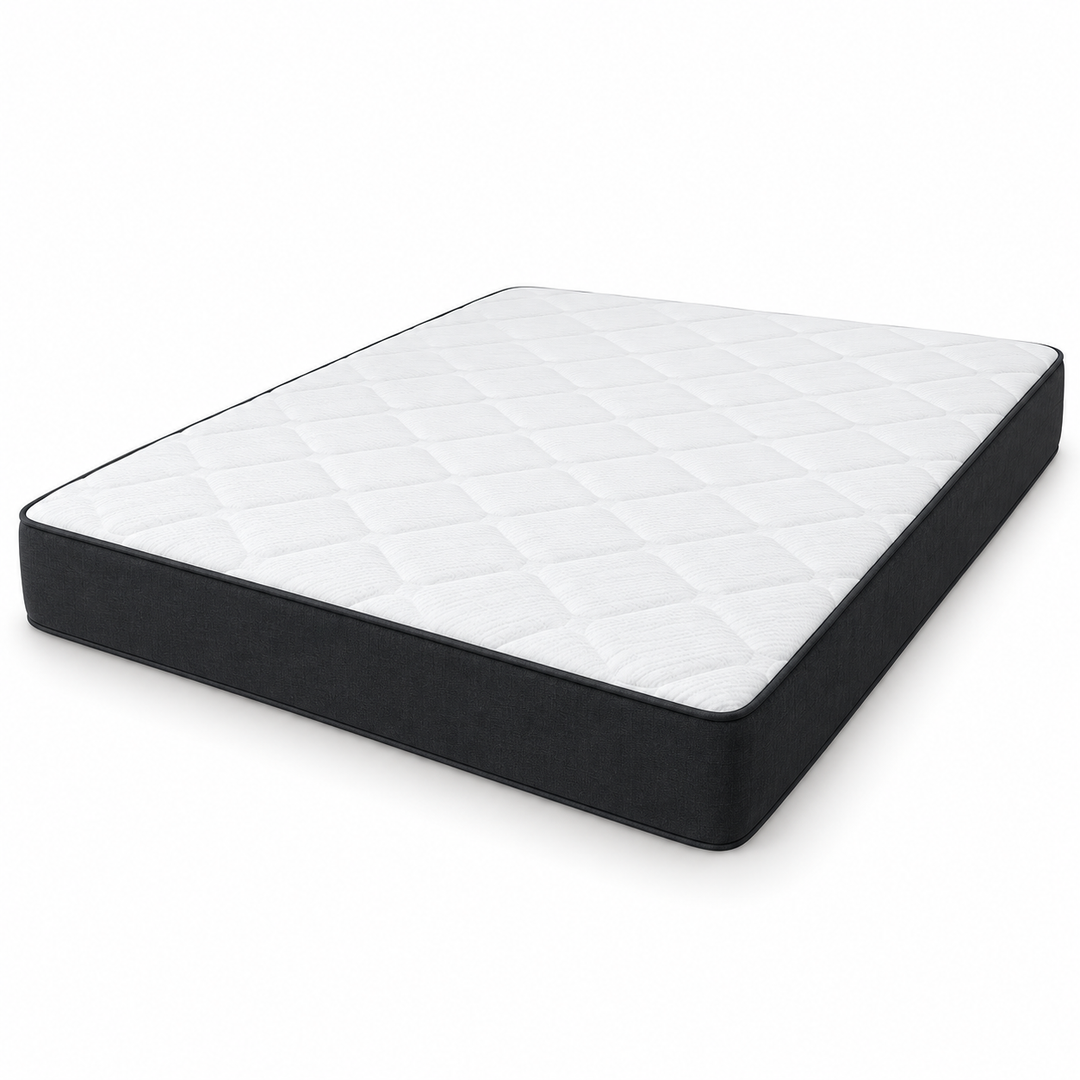 Queen Size Spring Mattress – 153 × 203 × 22 cm,white