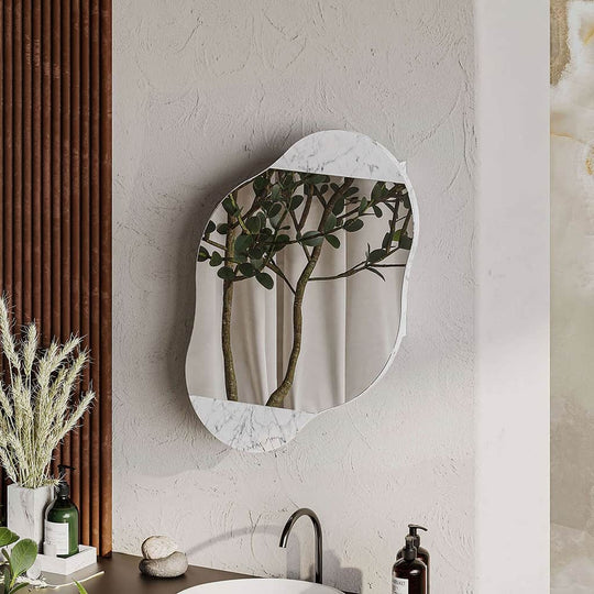 Cloud Multipurpose Cabinet with Mirror , Modern Storage Cabinet , Bedroom Hallway Organizer
