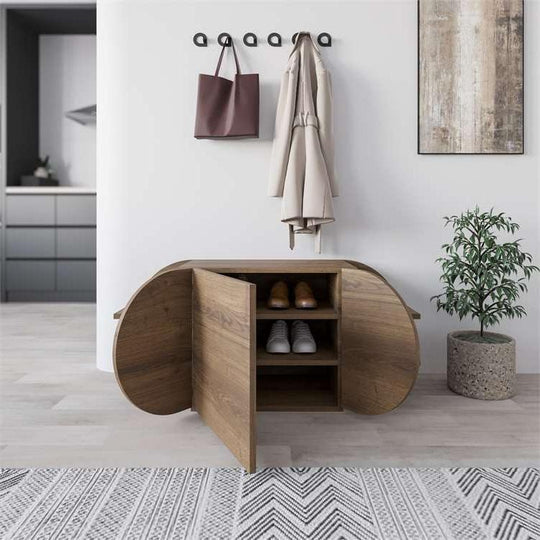Saraykent Designs Shoe Bench,Walnut