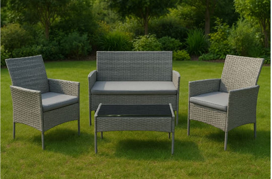 Taptizonvik Outdoor Sofa Set, Grey