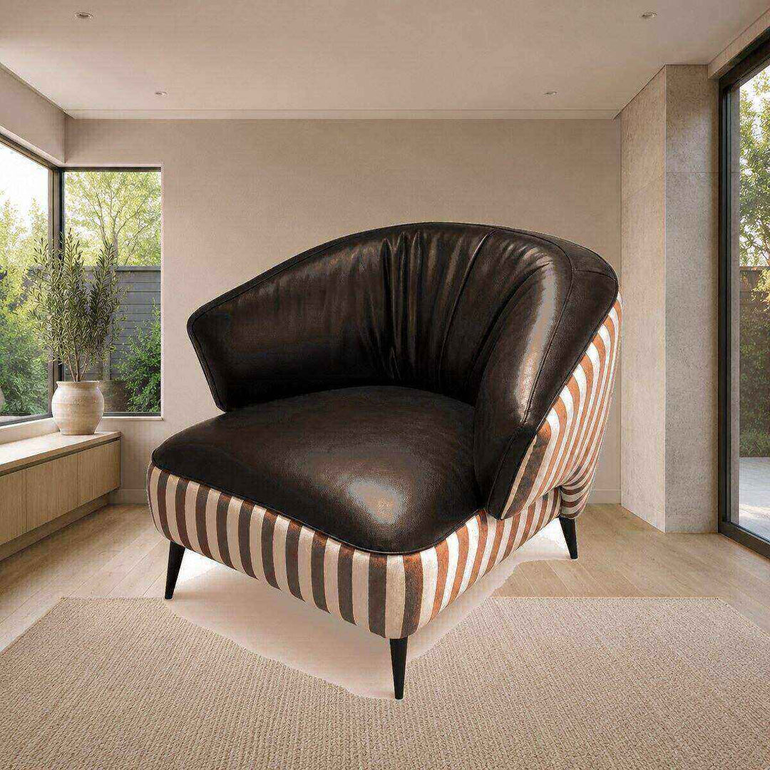 Ruby Striped Accent Chair