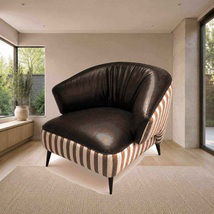 Ruby Striped Accent Chair