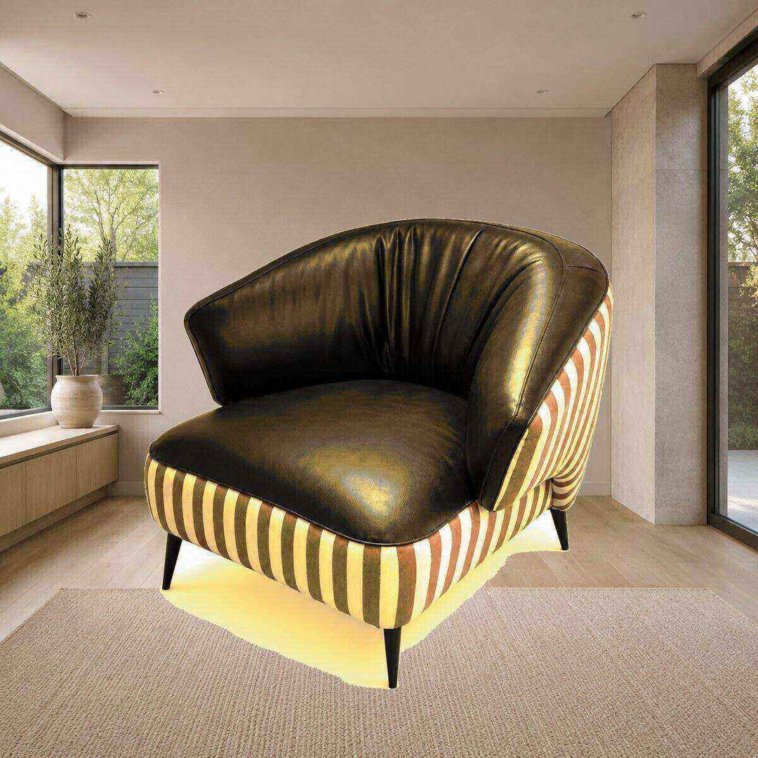 Ruby Striped Accent Chair