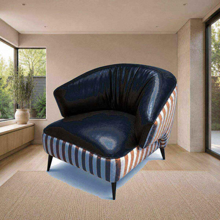Ruby Striped Accent Chair