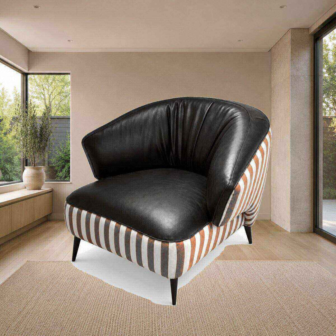 Ruby Striped Accent Chair