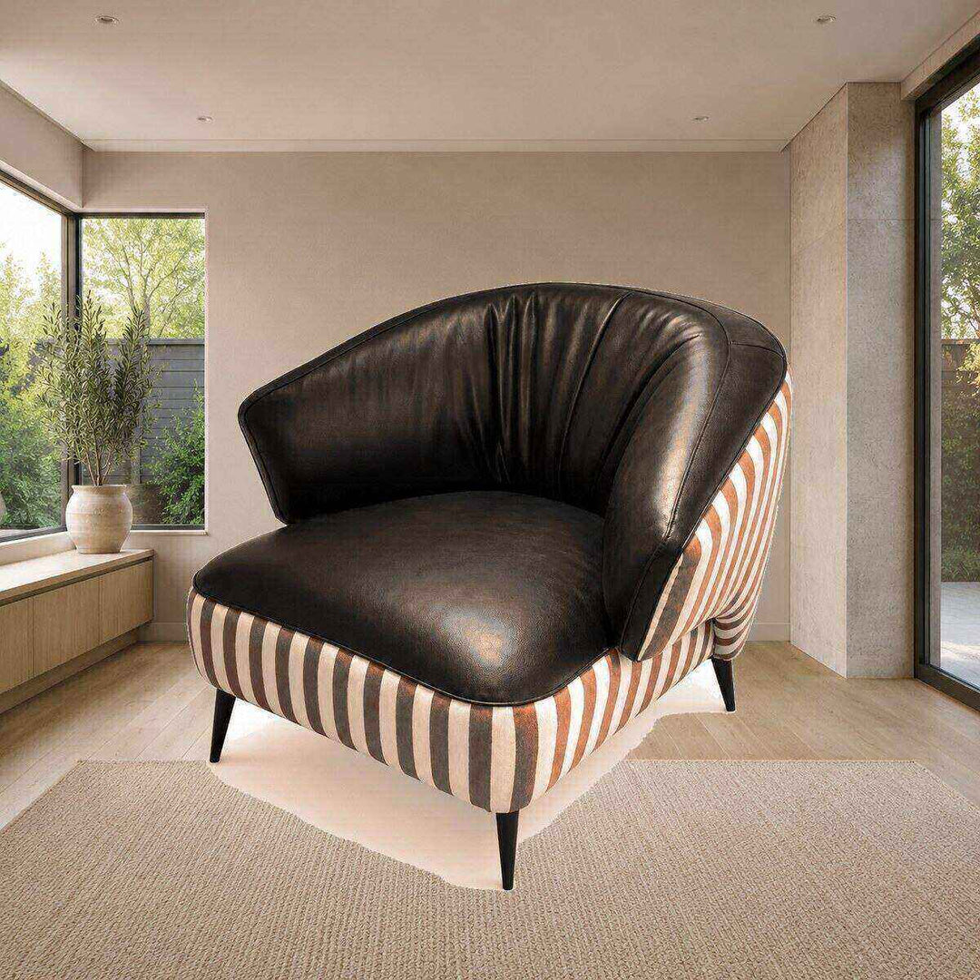 Ruby Striped Accent Chair