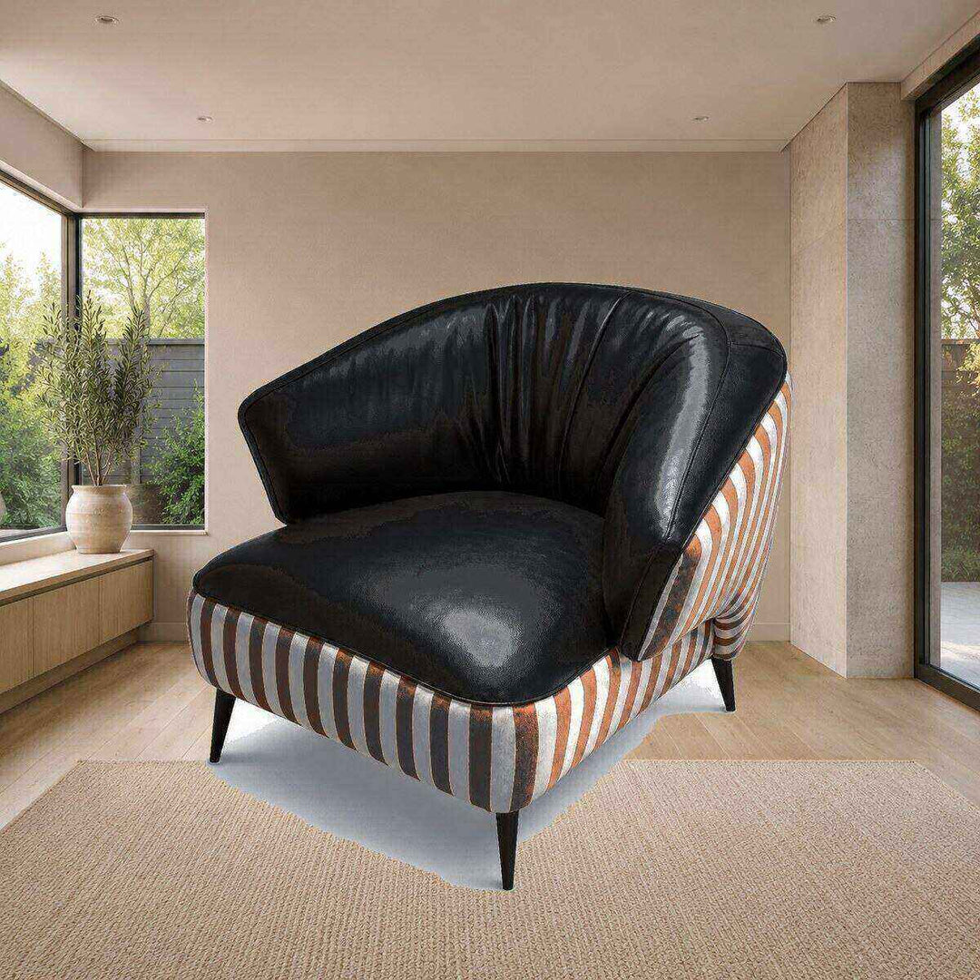 Ruby Striped Accent Chair