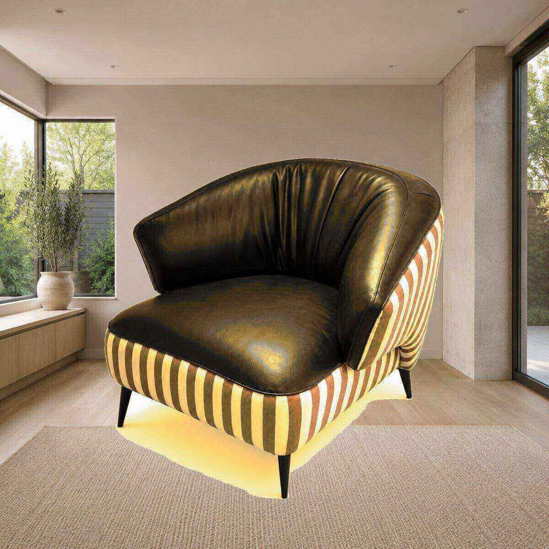 Ruby Striped Accent Chair