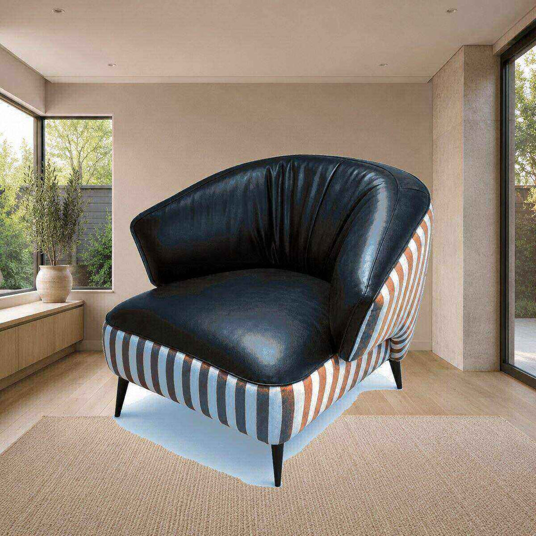 Ruby Striped Accent Chair