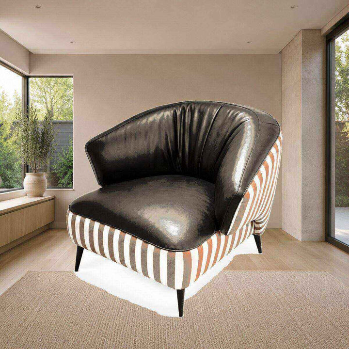 Ruby Striped Accent Chair