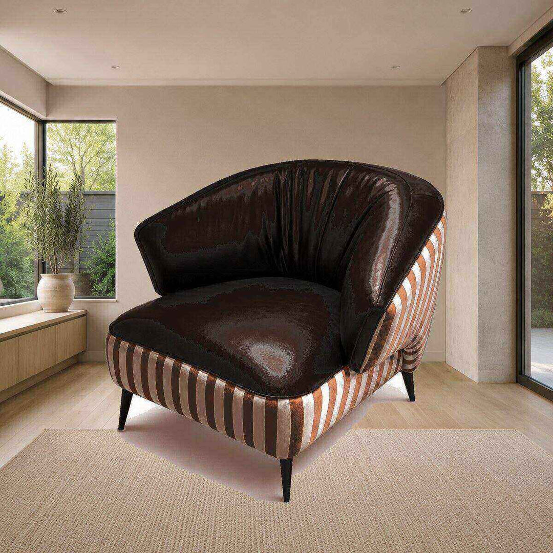 Ruby Striped Accent Chair