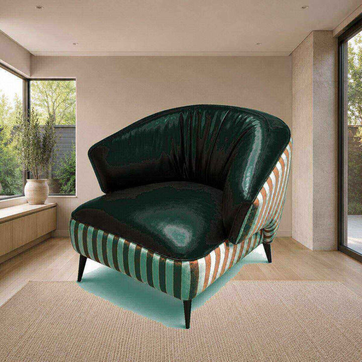 Ruby Striped Accent Chair