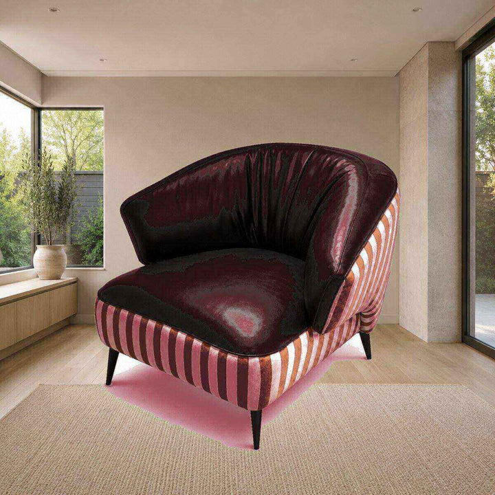 Ruby Striped Accent Chair