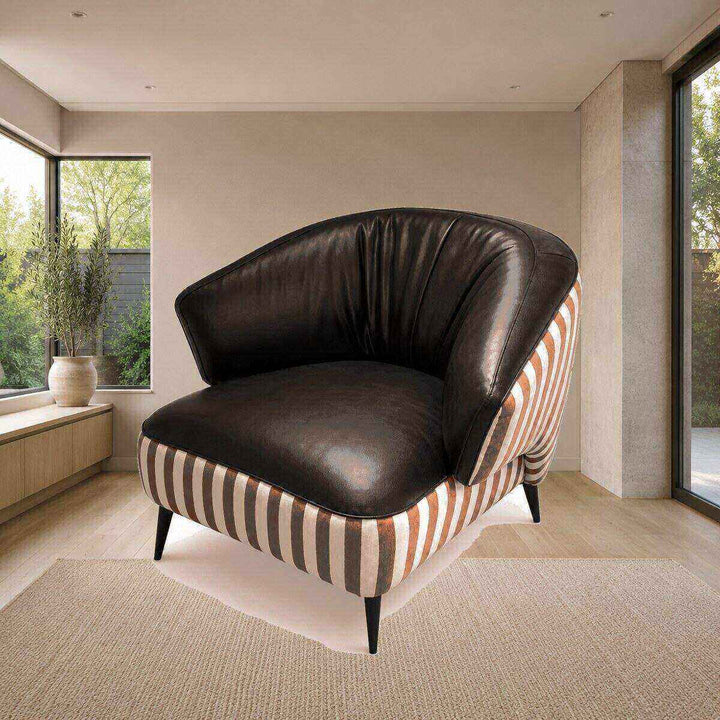 Ruby Striped Accent Chair