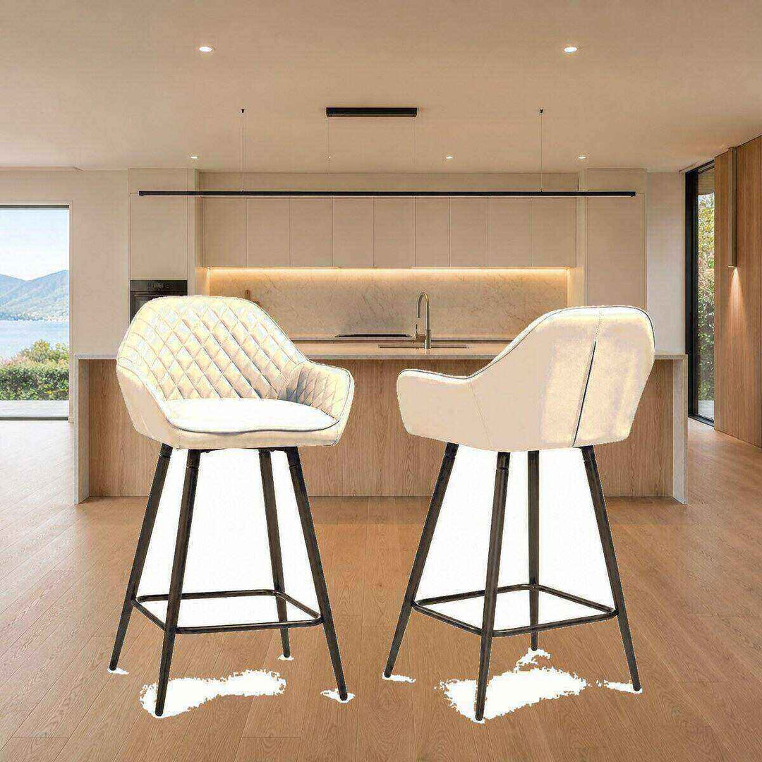 Isla Quilted Bar Stool