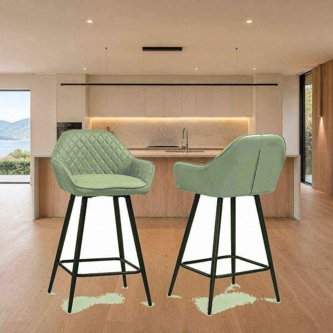 Isla Quilted Bar Stool
