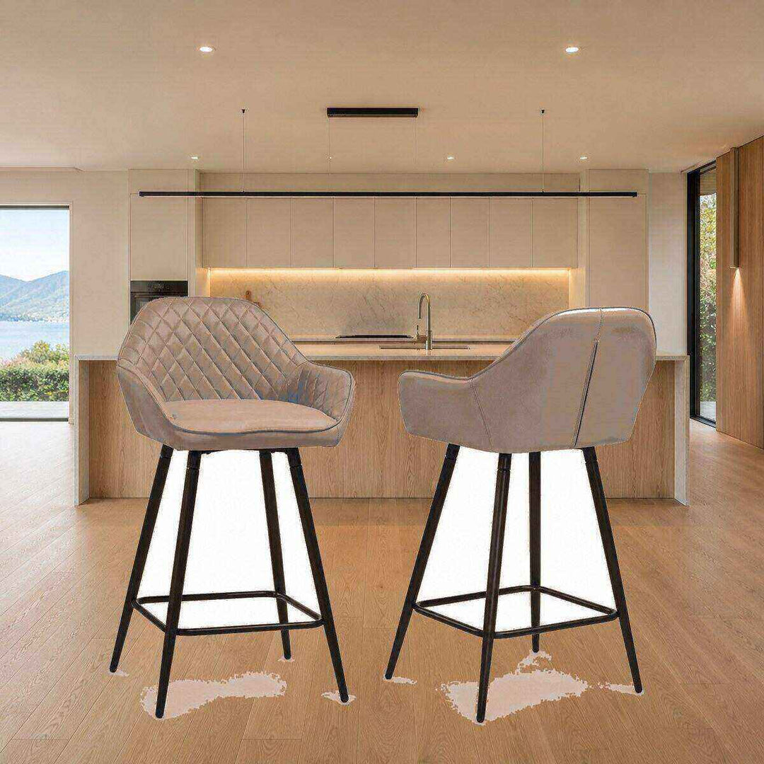 Isla Quilted Bar Stool