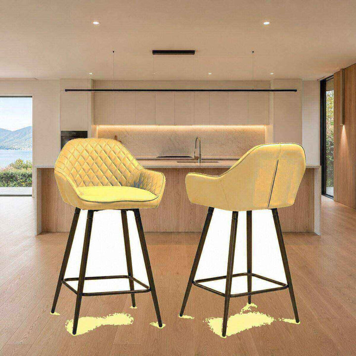 Isla Quilted Bar Stool