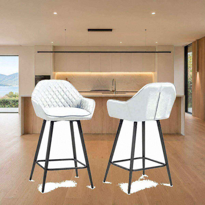 Isla Quilted Bar Stool