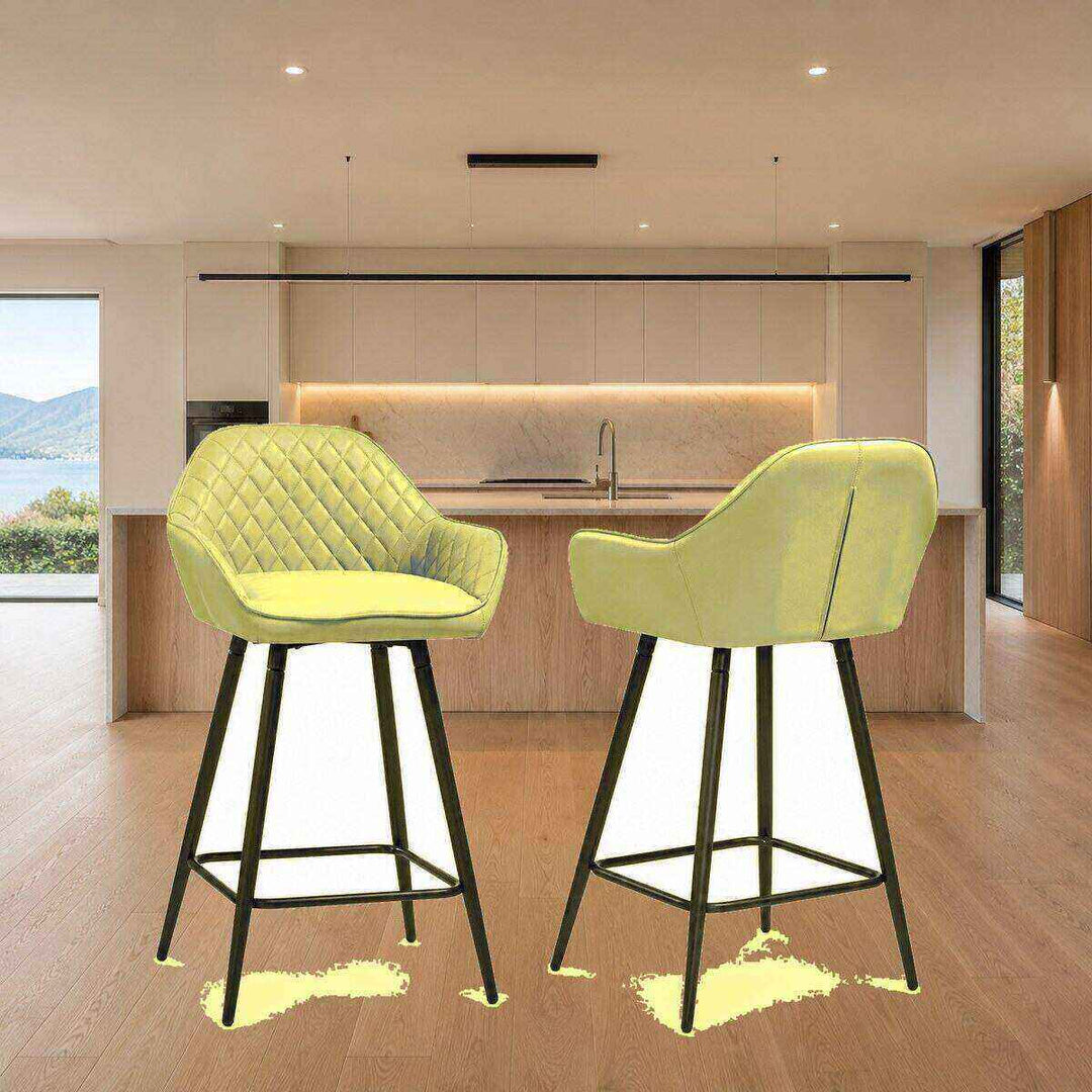 Isla Quilted Bar Stool