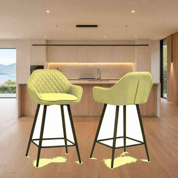 Isla Quilted Bar Stool