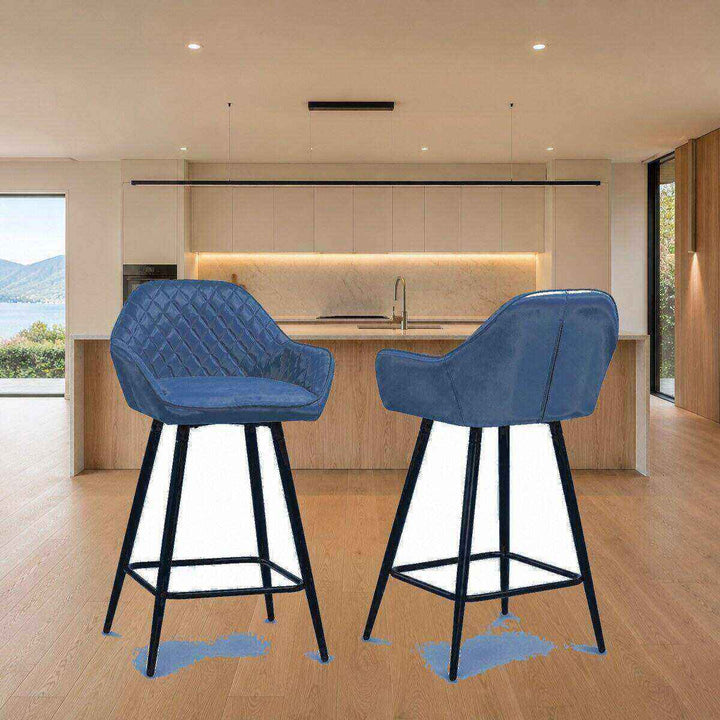Isla Quilted Bar Stool