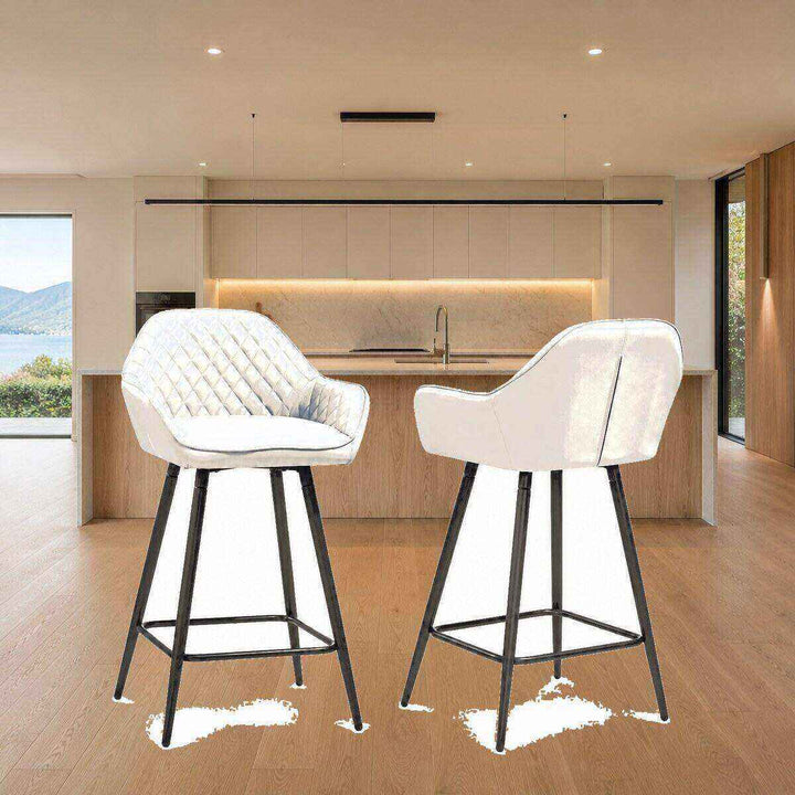 Isla Quilted Bar Stool