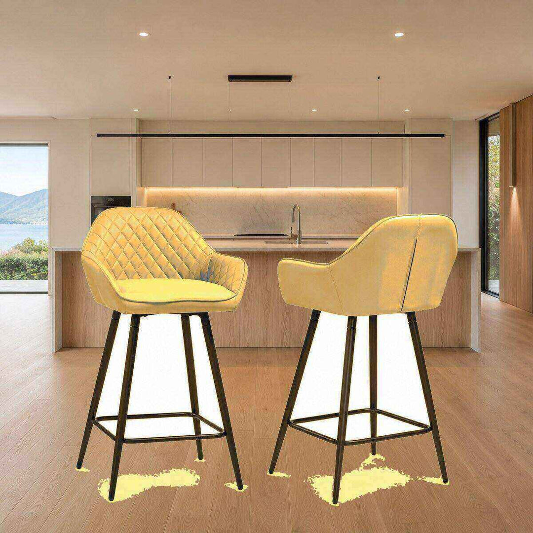 Isla Quilted Bar Stool