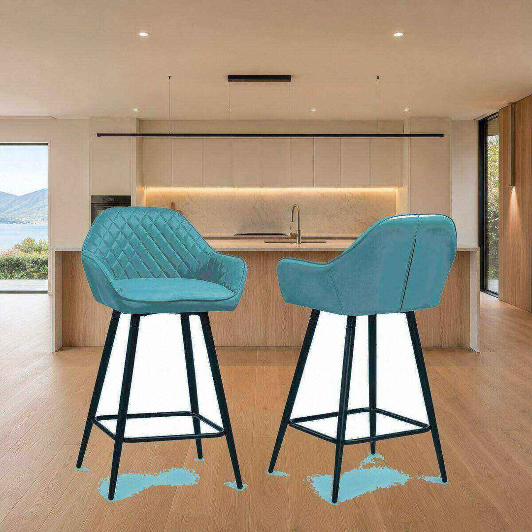 Isla Quilted Bar Stool