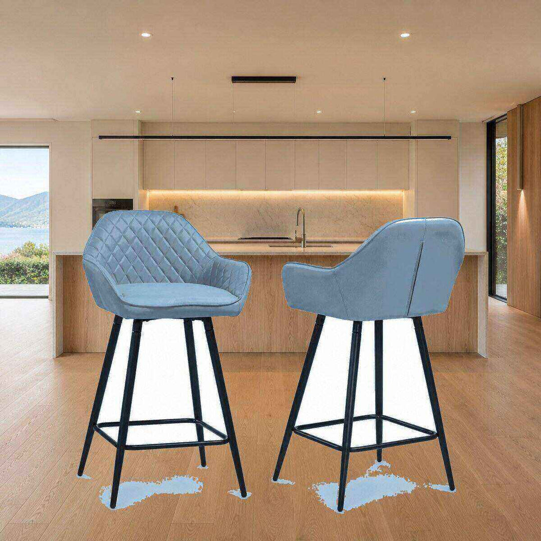 Isla Quilted Bar Stool