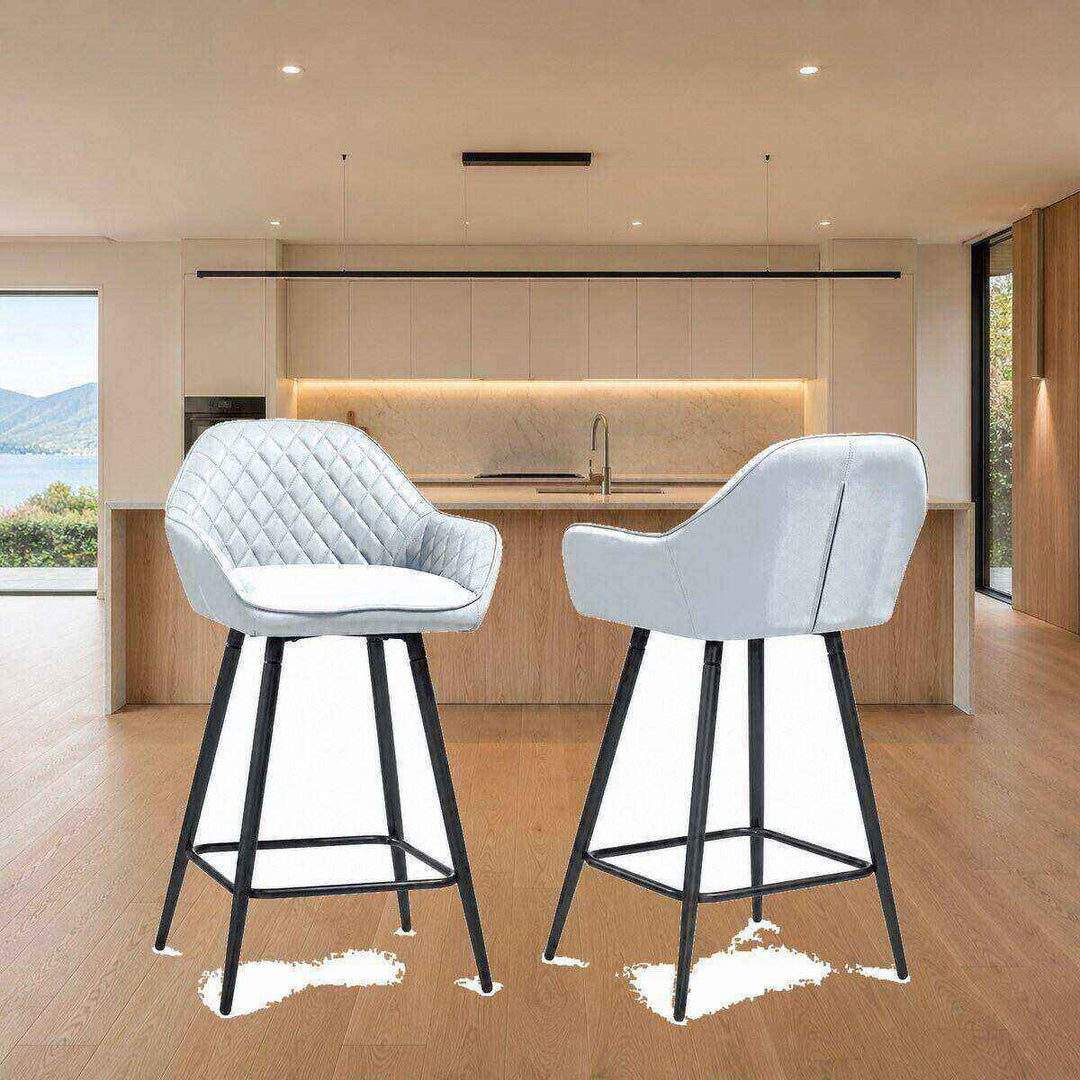 Isla Quilted Bar Stool