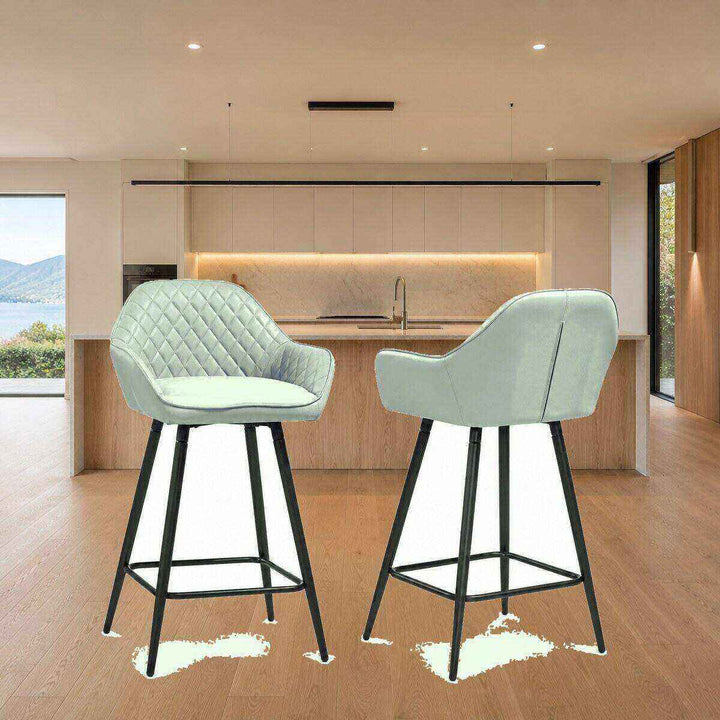 Isla Quilted Bar Stool