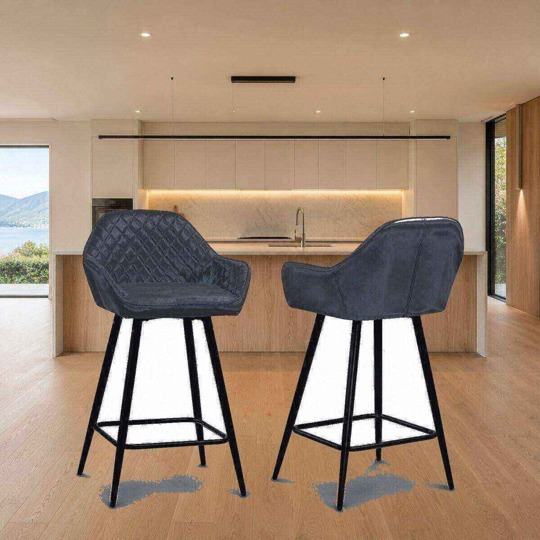 Isla Quilted Bar Stool