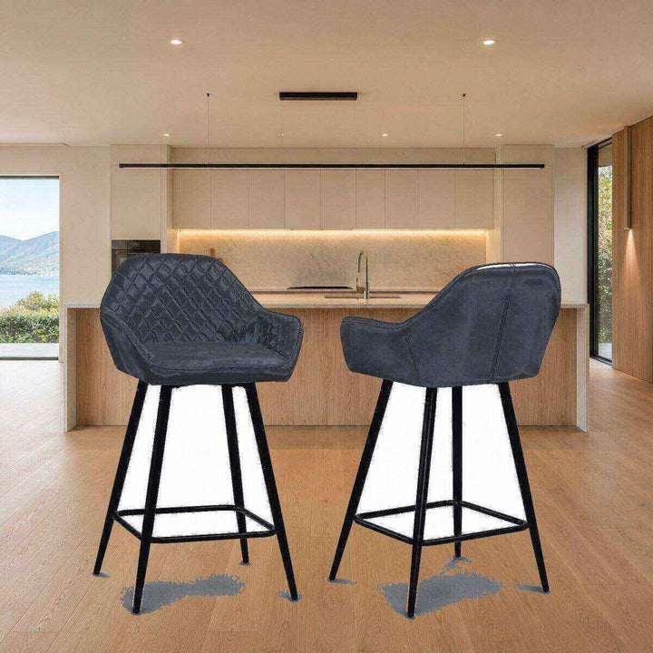 Isla Quilted Bar Stool