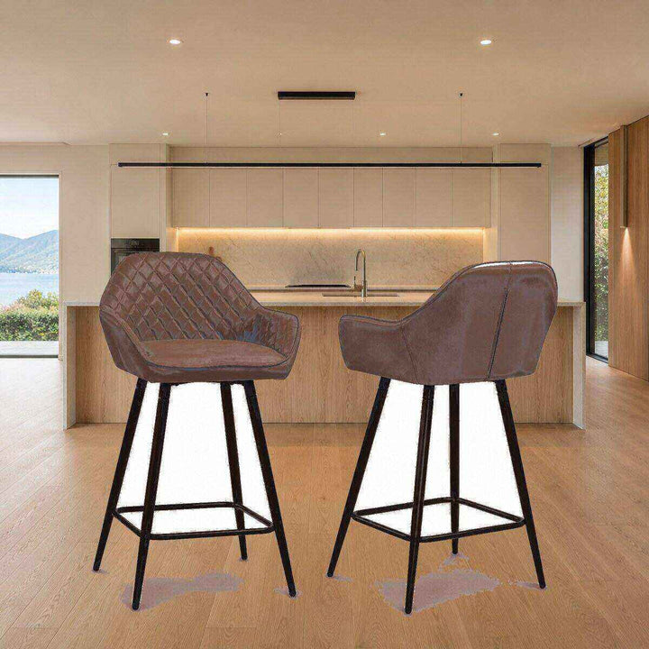 Isla Quilted Bar Stool