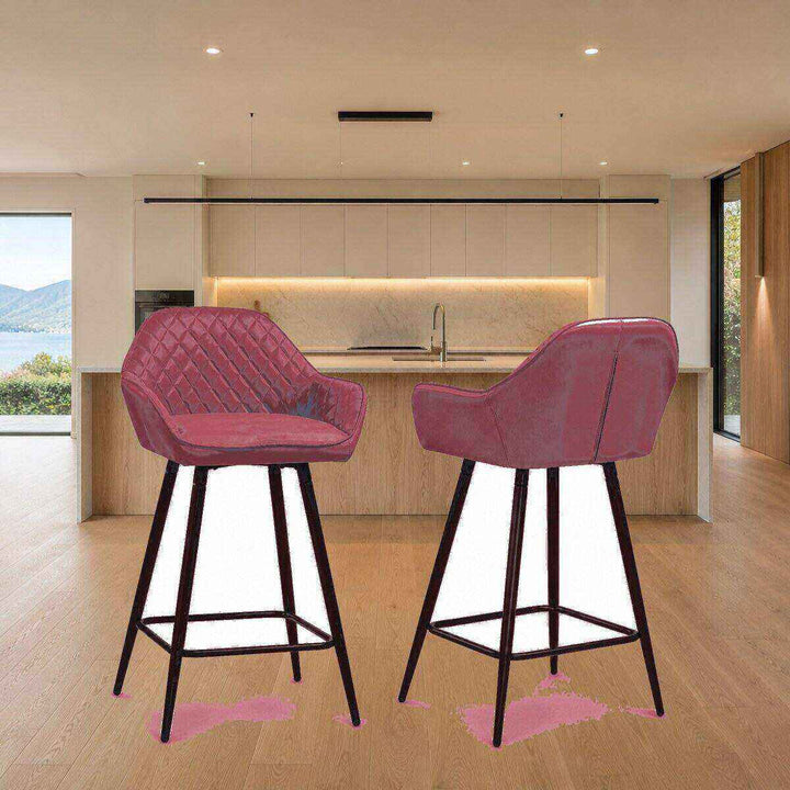 Isla Quilted Bar Stool