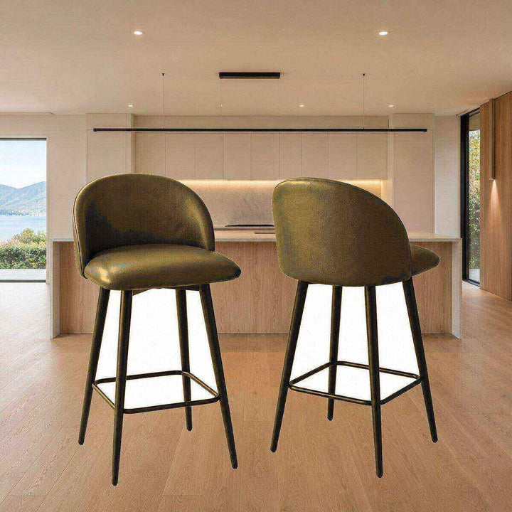 Leo Crescent Bar Stool