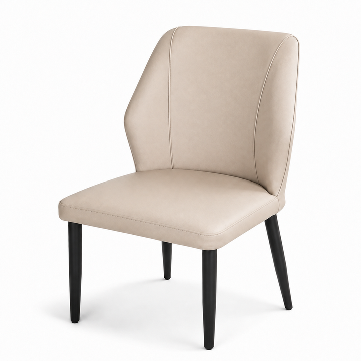 Noah Compact Dining Chair - Vegan Leather 06 - Light Mushroom