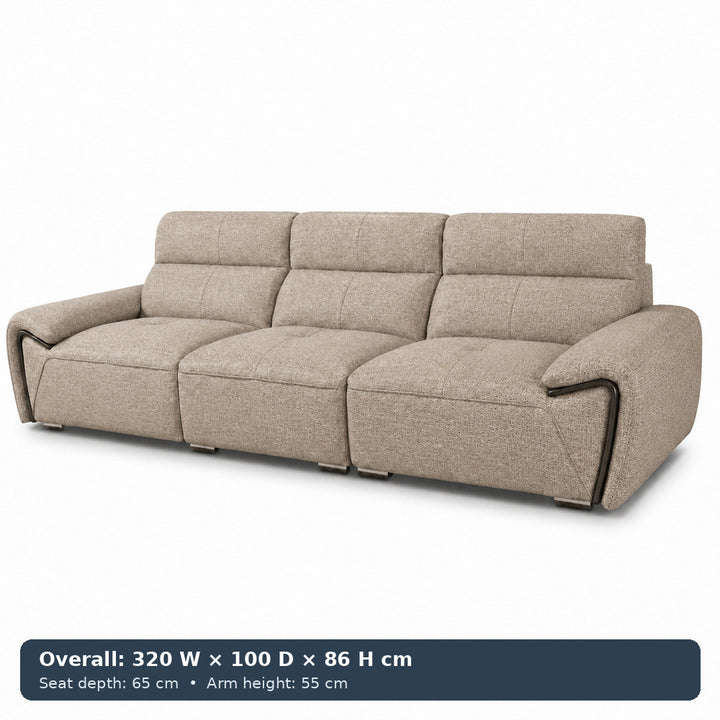 George Sculpted-Arm Sofa
