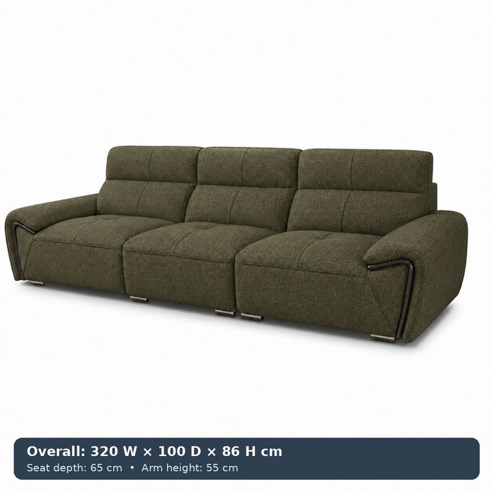 George Sculpted-Arm Sofa