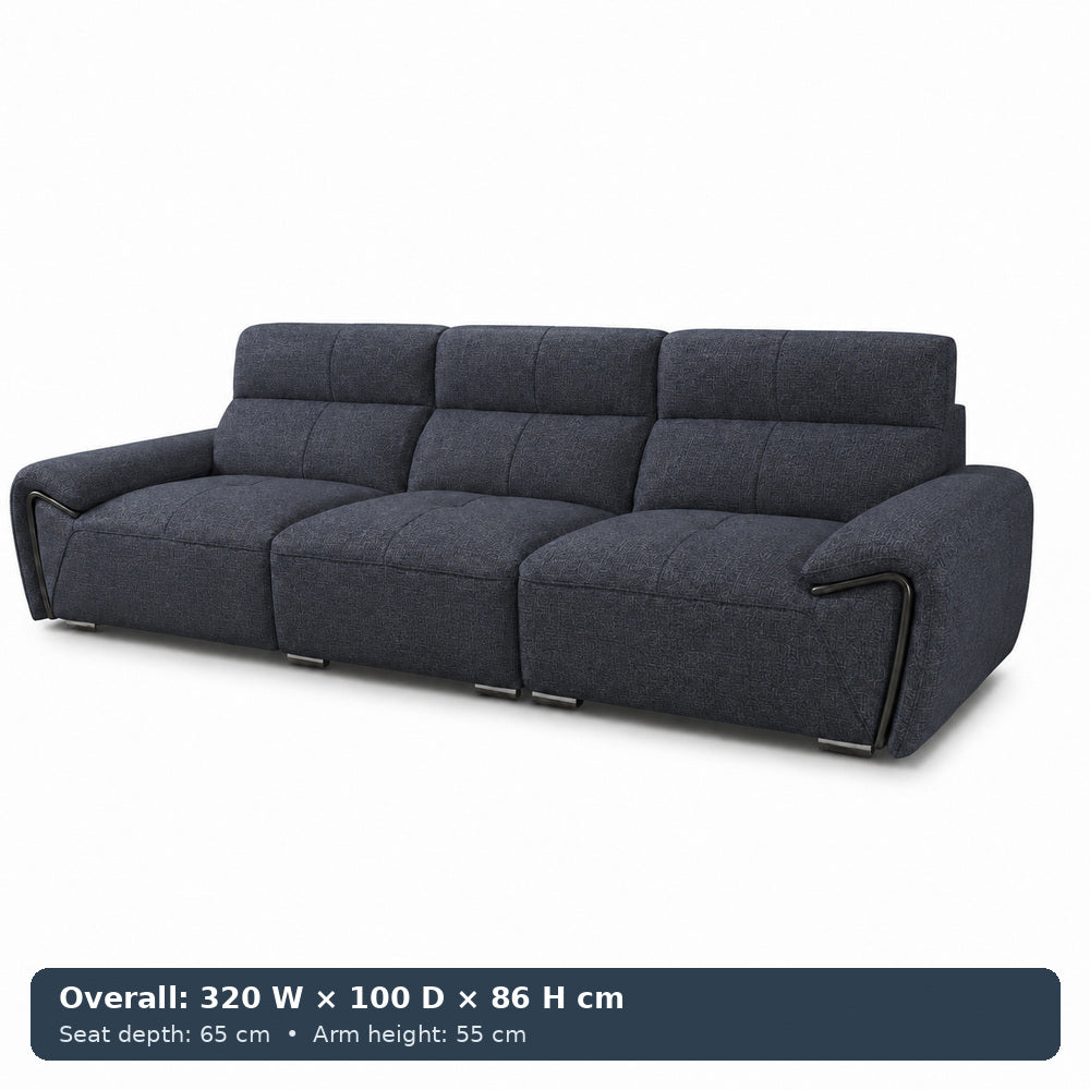 George Sculpted-Arm Sofa