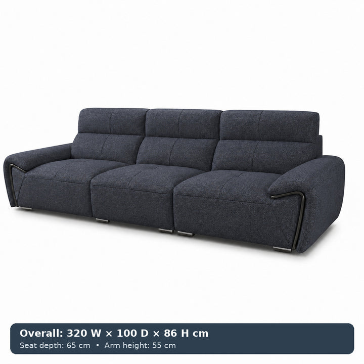 George Sculpted-Arm Sofa