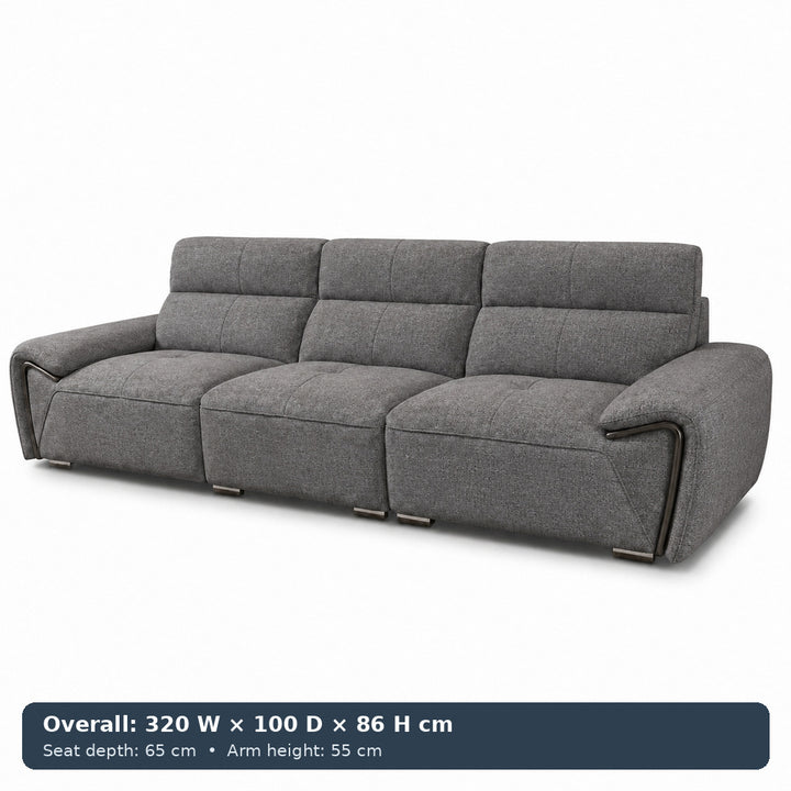 George Sculpted-Arm Sofa