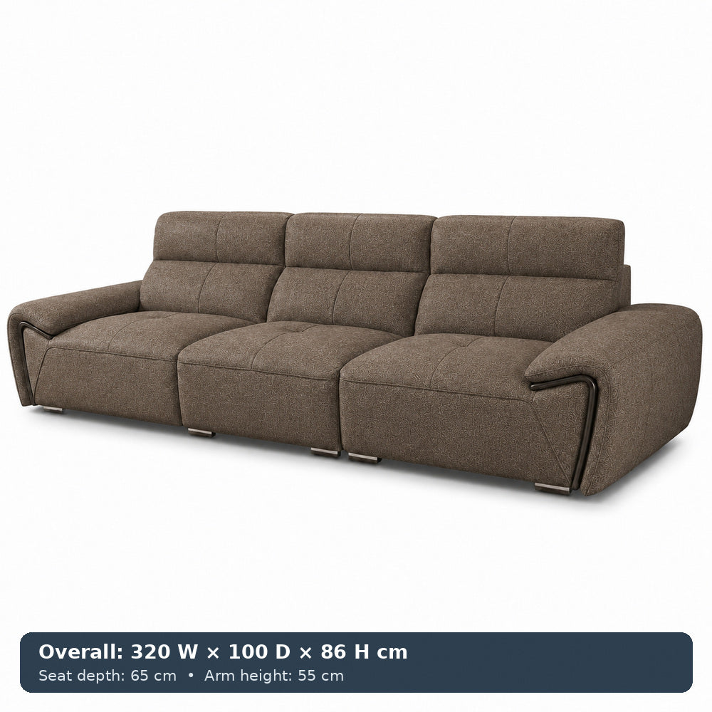 George Sculpted-Arm Sofa