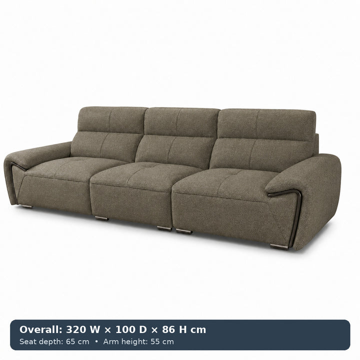 George Sculpted-Arm Sofa