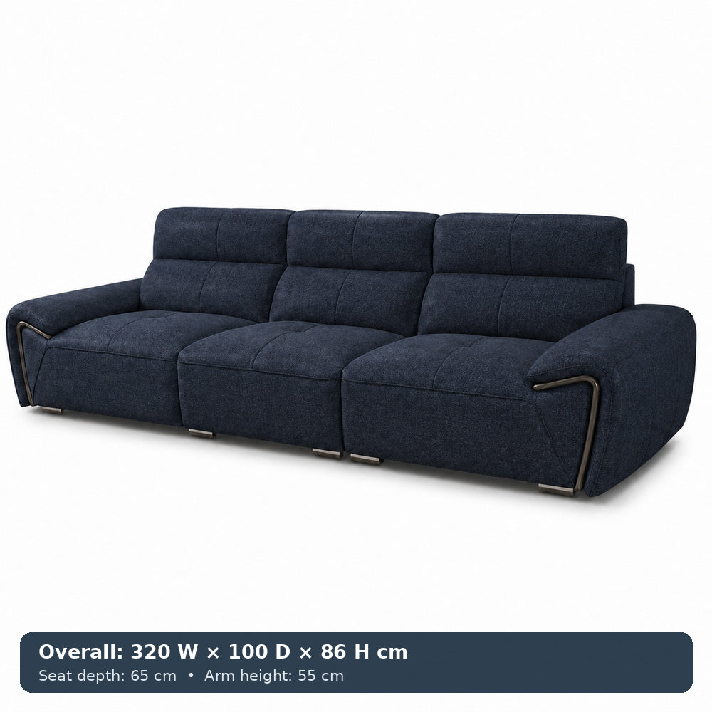 George Sculpted-Arm Sofa
