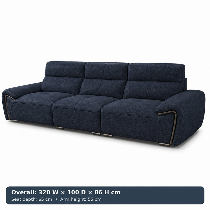 George Sculpted-Arm Sofa