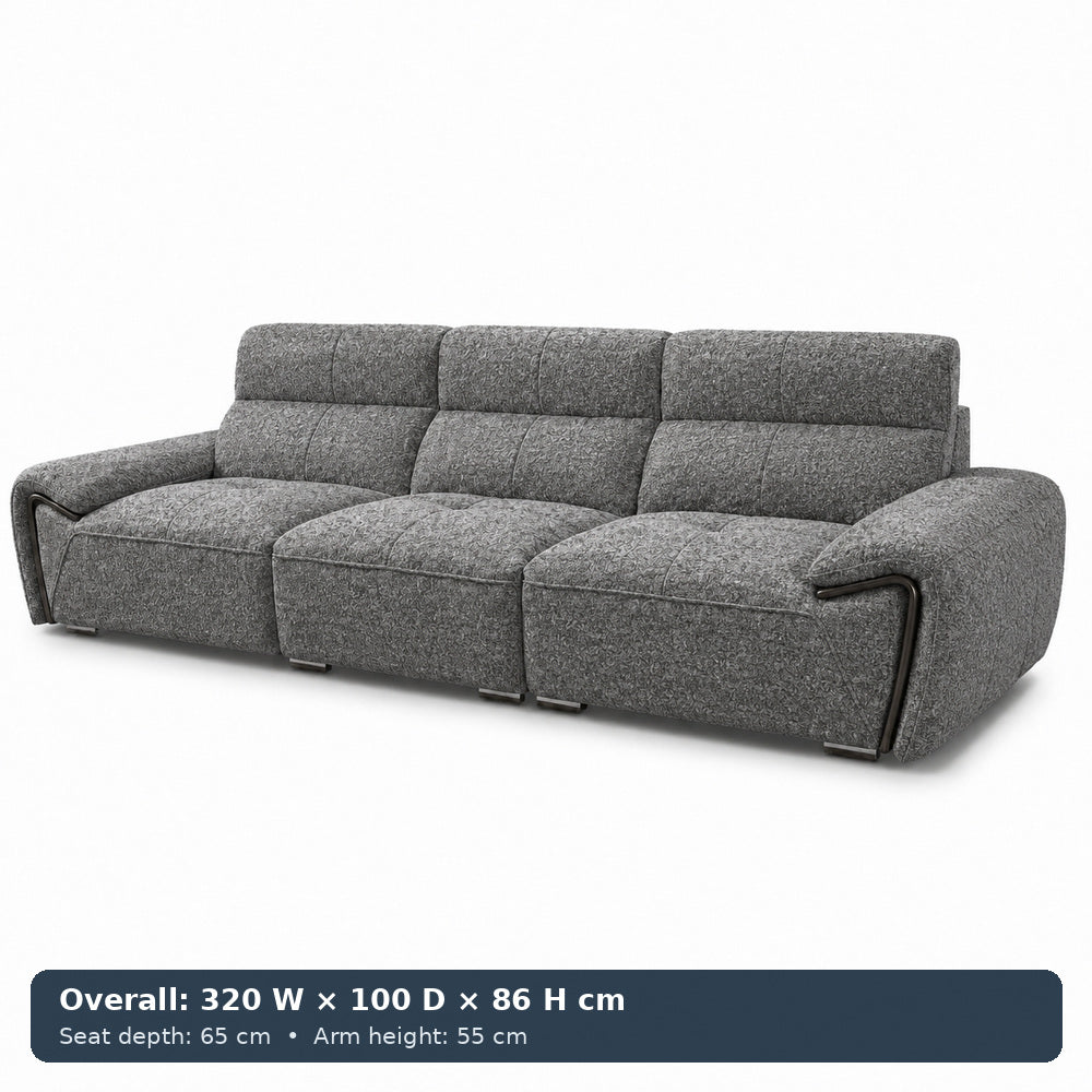 George Sculpted-Arm Sofa