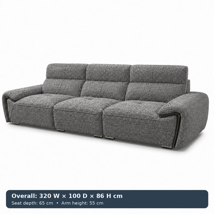 George Sculpted-Arm Sofa