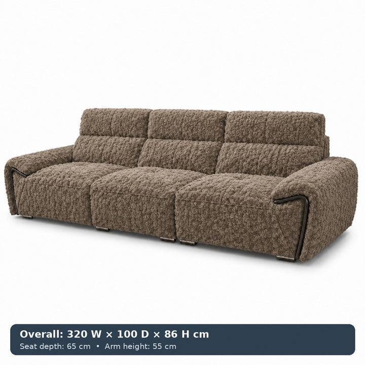 George Sculpted-Arm Sofa